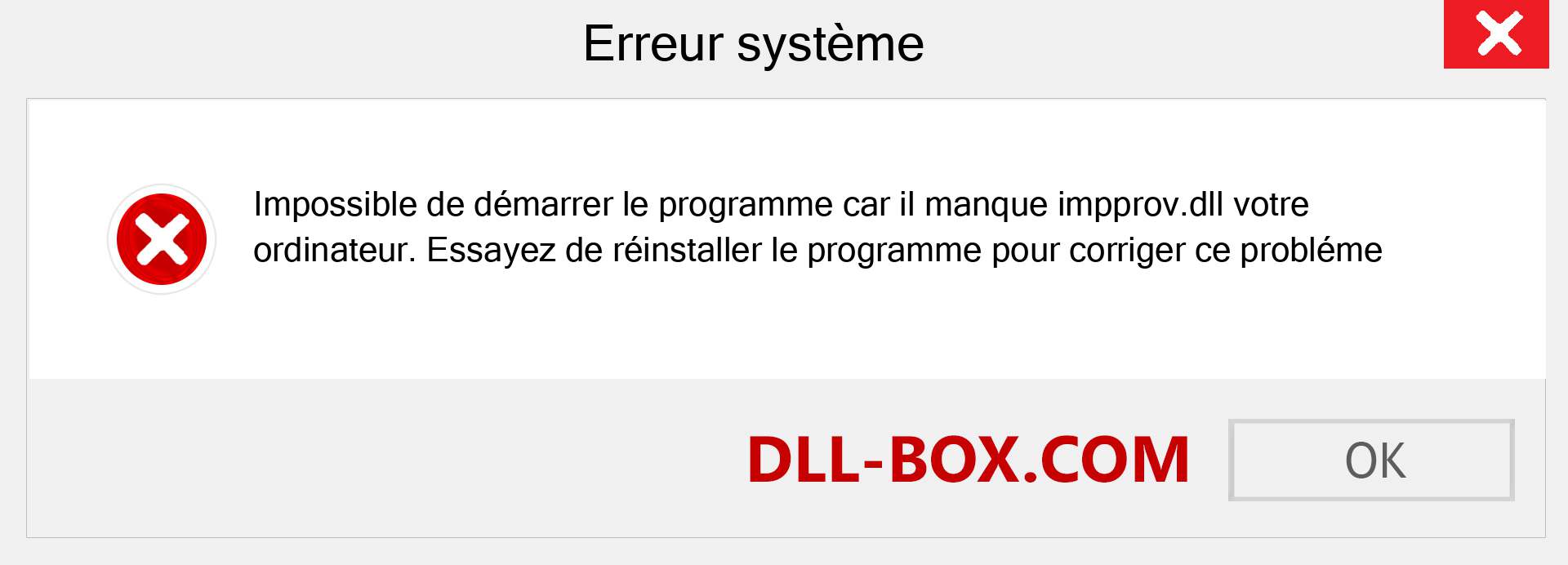 Le fichier impprov.dll est manquant ?. Télécharger pour Windows 7, 8, 10 - Correction de l'erreur manquante impprov dll sur Windows, photos, images